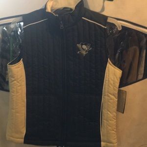 Pittsburgh Penguins Women’s Medium Vest Jacket New